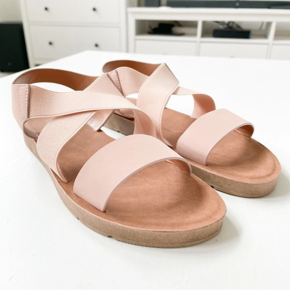J. Mark Nude Stretch Sandals Form-901 - Picture 6 of 9